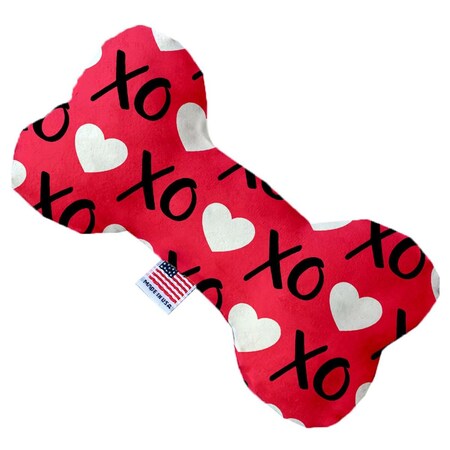 Mirage Pet Products Red XOXO Canvas Bone Dog Toy 6 in. 1101-CTYBN6